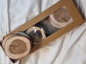 DISC DE LEMN 9CM 12 BUC