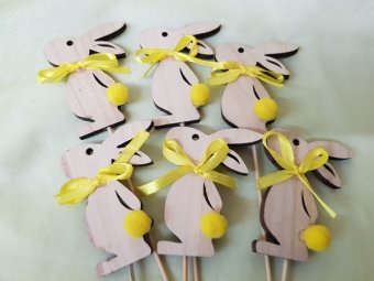 IEPURE LEMN CU PAMPON 8X5x50CM 10BUC