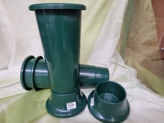VAZA PL.18X45CM VERDE